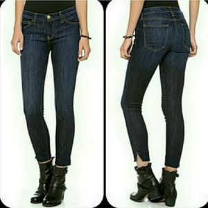 Current Elliott Side Slit Stiletto ankle Jeans District Wash Sz 26